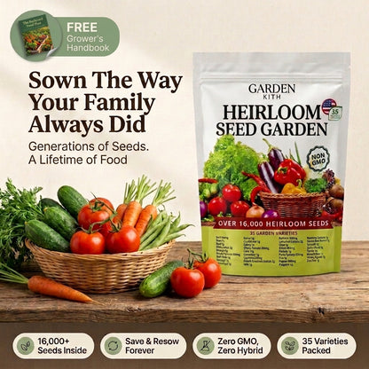 Kith Garden Heirloom Seed Vault Kit (35 Pack)