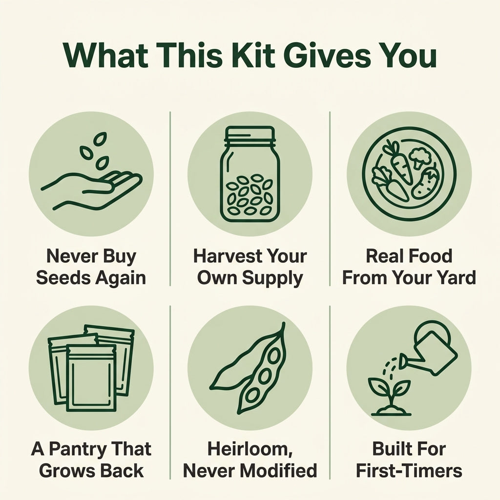 Kith Garden Heirloom Seed Vault Kit (35 Pack)