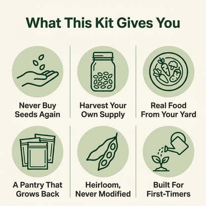 Kith Garden Heirloom Seed Vault Kit (35 Pack)